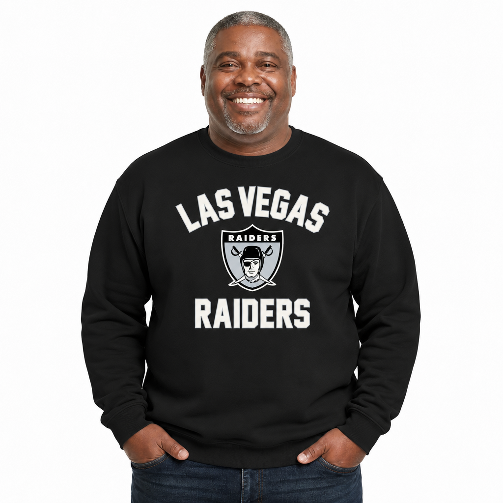 Las Vegas Raiders Gameday Crewneck Sweatshirt - Black