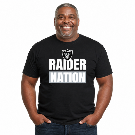 Las Vegas Raiders NFL Team Slogan T-Shirt - Black