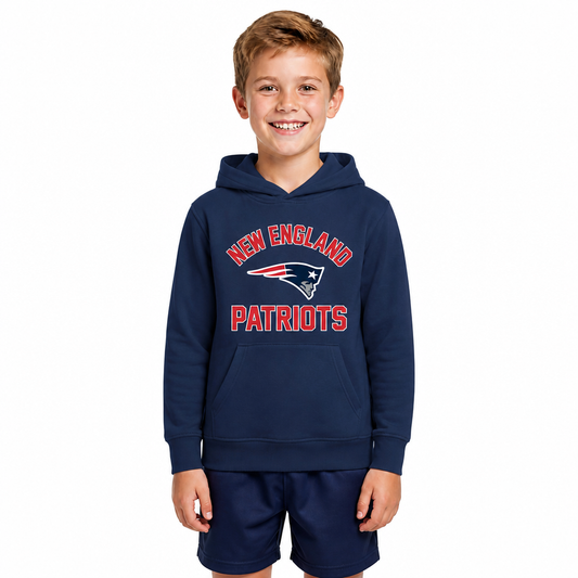 New England Patriots Youth Gameday Hoodie Sweatshirt - Navy