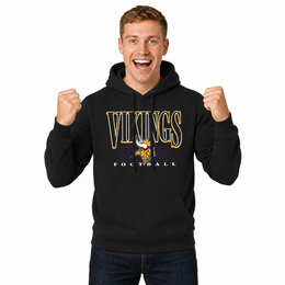 Minnesota Vikings NFL Overtime Blueprint Pullover Hoodie Men Women - Black