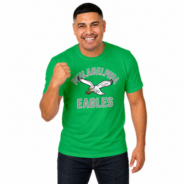 Philadelphia Eagles Mens Womens Retro Gameday Tee - Kelly Green