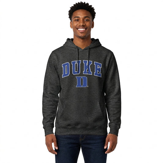Duke Blue Devils Arch & Logo Gameday Hoodie - Black Heather