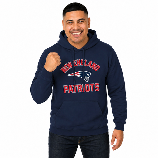 New England Patriots Gameday Hoodie Pullover Sweatshirt - Navy