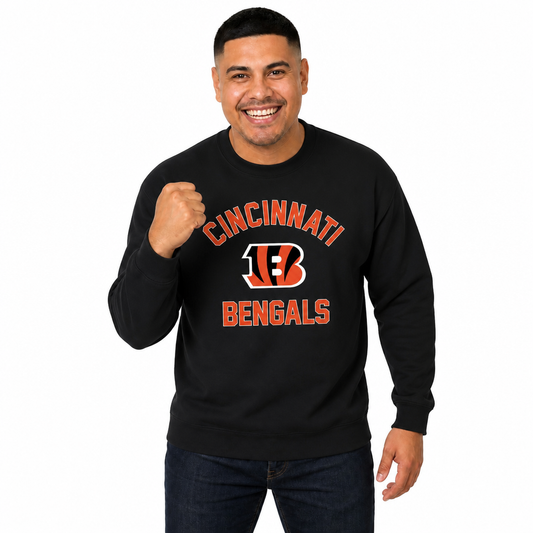 Cincinnati Bengals NFL Crewneck Sweatshirt - Black