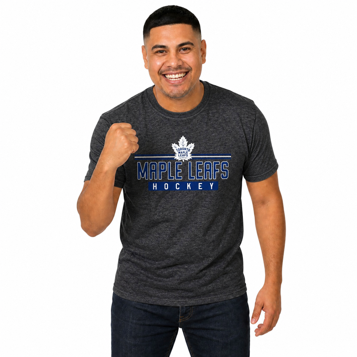 Toronto Maple Leafs T-Shirt NHL Heather Charcoal - Charcoal