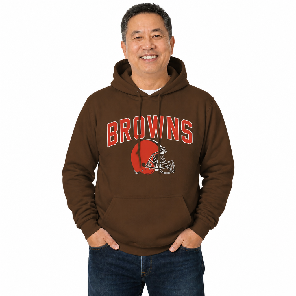 Cleveland Browns NFL Home Team Hoodie Sweatshirt - Brown