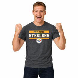 Pittsburgh Steelers Charcoal T-Shirt for Men and Women - Charcoal