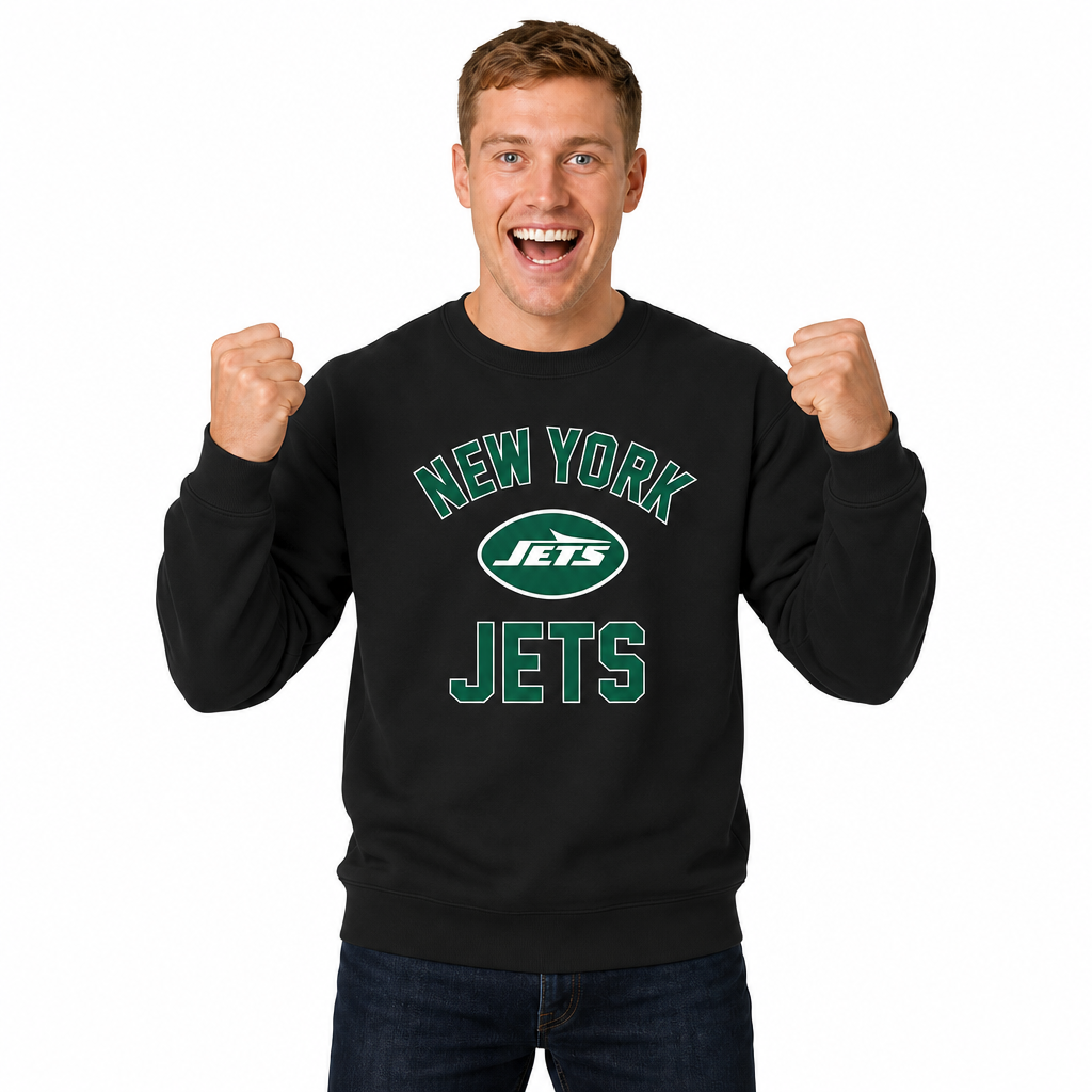 New York Jets NFL Crewneck Sweatshirt - Black