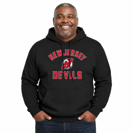 New Jersey Devils Hoodie Pullover Sweatshirt - Black