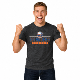 New York Islanders T-Shirt NHL Heather Charcoal - Charcoal