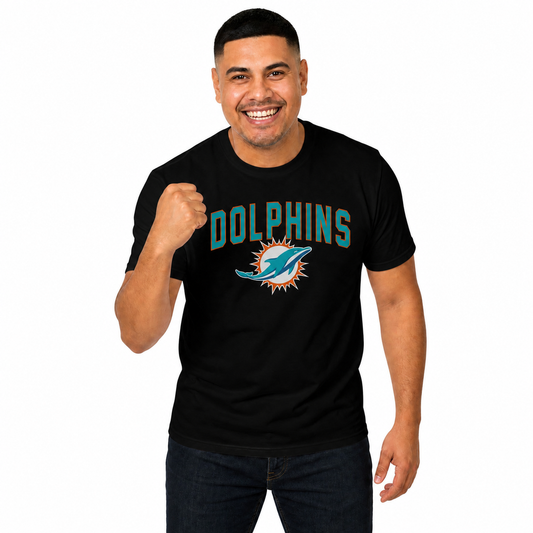 Miami Dolphins NFL Licensed Home Team T-Shirt - Black
