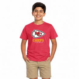 Kansas City Chiefs Youth NFL Large Logo Short Sleeve T-Shirt - Red