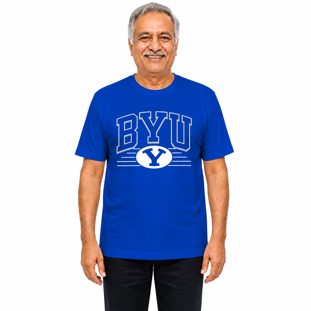 BYU Cougars  NCAA Overtime Classics Unisex T-Shirt - Royal