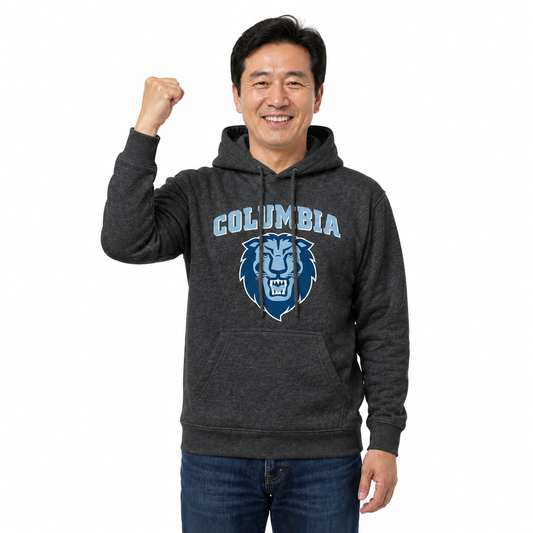 Columbia Lions NCAA Fan Hoodie Sweatshirt Men Women - Charcoal
