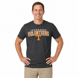 Tennessee Volunteers T-Shirt Heathered for Men and Women - Black Heather
