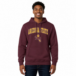ASU Arch & Logo Gameday Hoodie - Maroon