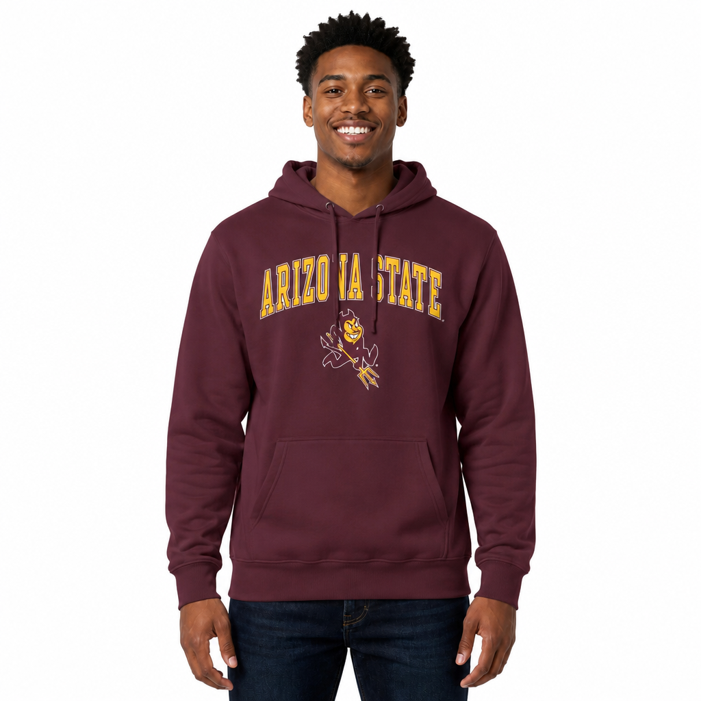 ASU Arch & Logo Gameday Hoodie - Maroon