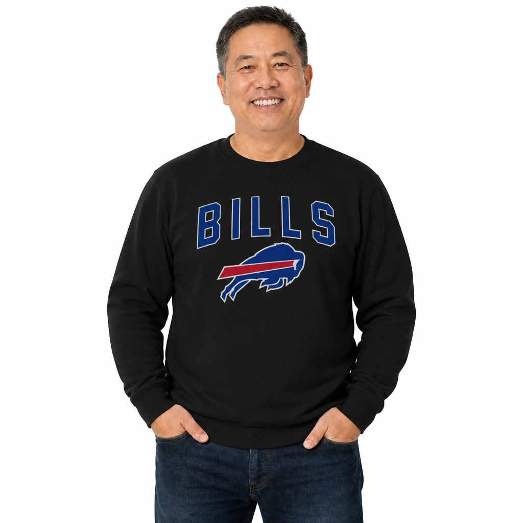 Buffalo Bills NFL Home Team Fleece Crewneck Sweatshirt Men Women - Royal