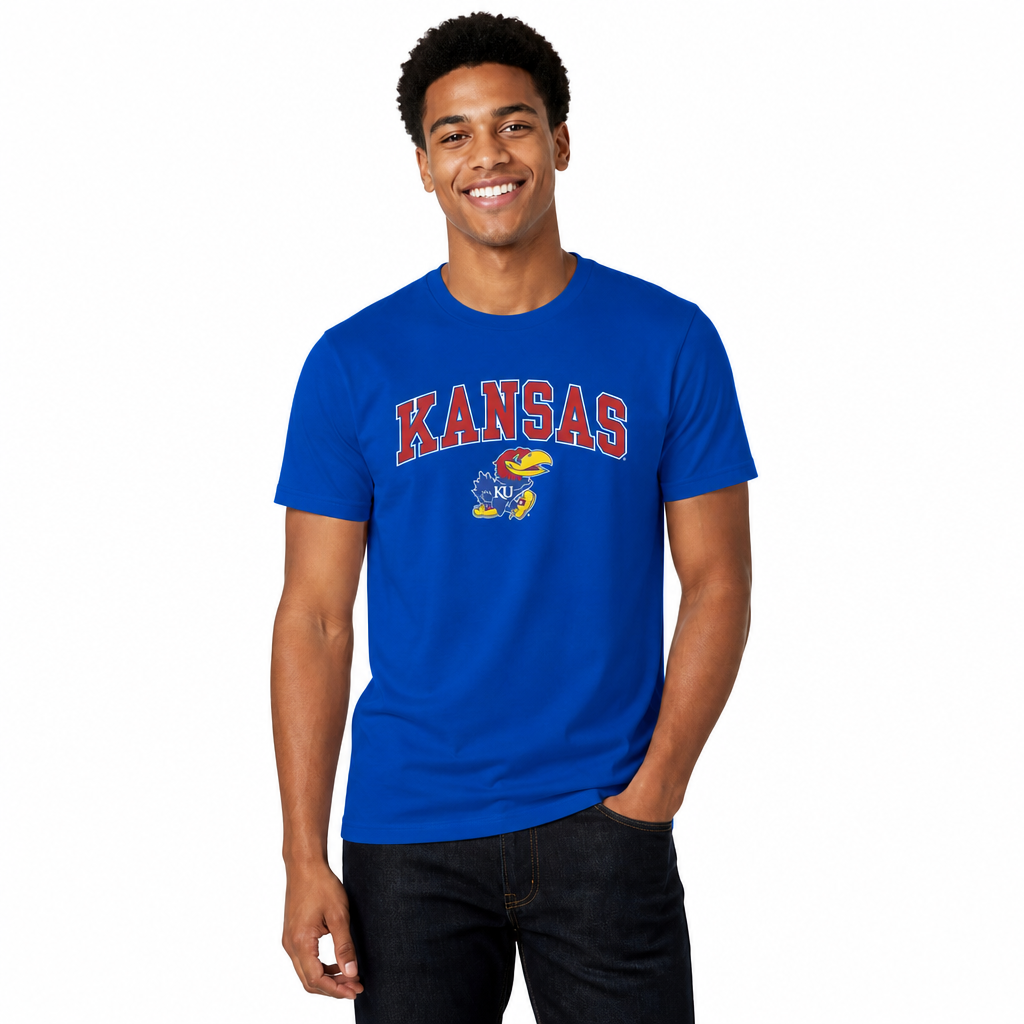 Kansas Jayhawks NCAA Adult Gameday Cotton T-Shirt - Royal