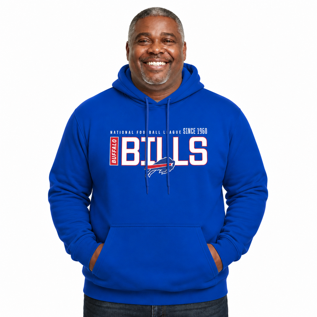 Buffalo Bills NFL Modern Endzone Fleece Hoodie Royal Sweatshirt - Royal