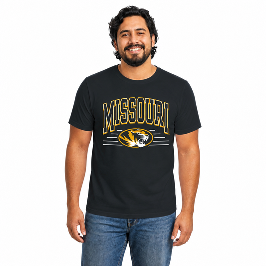 Missouri Tigers  NCAA Overtime Classics Unisex T-Shirt - Black