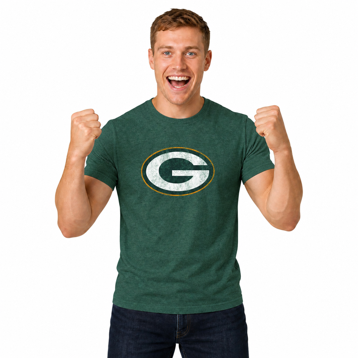 Green Bay Packers NFL Throwback Tee - Team Color