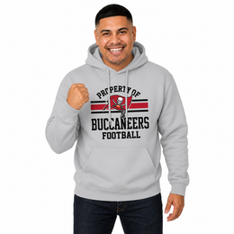 Tampa Bay Buccaneers Property Of Fleece Hoodie - Sport Gray