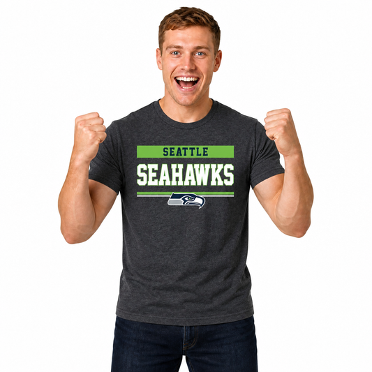 Seattle Seahawks Charcoal T-Shirt for Men and Women - Charcoal