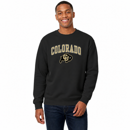 Colorado Buffaloes Adult Arch & Logo Soft Style Gameday Crewneck Sweatshirt - Black