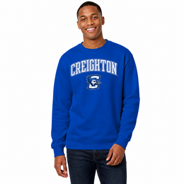 Creighton Bluejays Adult Arch & Logo Soft Style Gameday Crewneck Sweatshirt - Royal