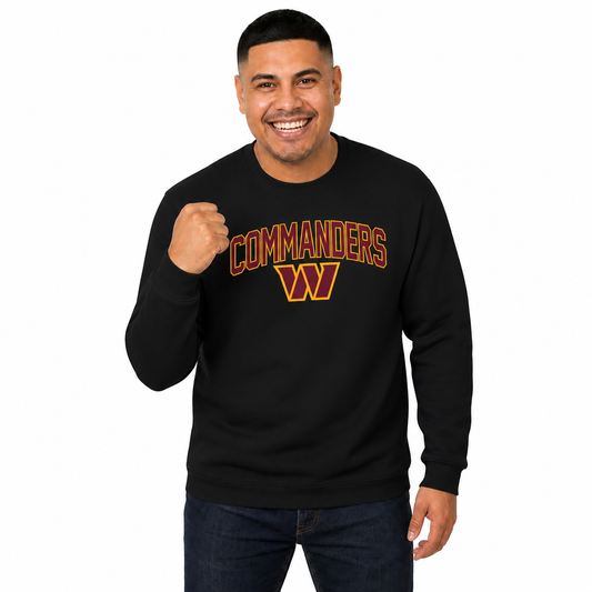 Washington Commanders NFL Home Team Fleece Crewneck Sweatshirt Men Women - Cardinal