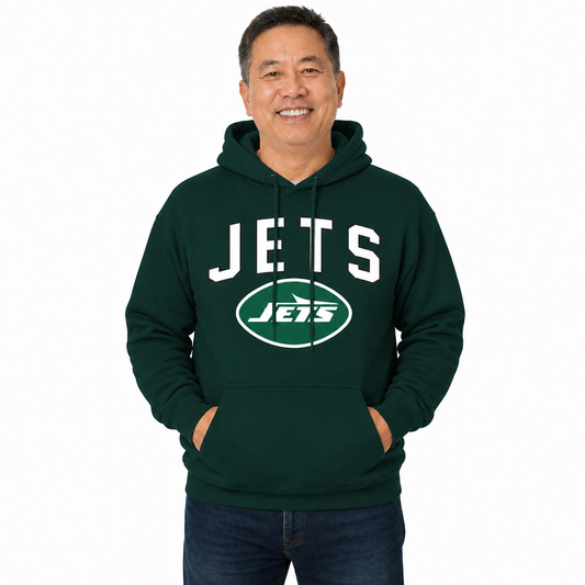 New York Jets NFL Home Team Hoodie Sweatshirt - Forest Green