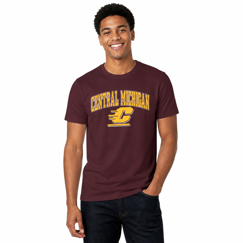 Central Michigan Chippewas NCAA Adult Gameday Cotton T-Shirt - Maroon