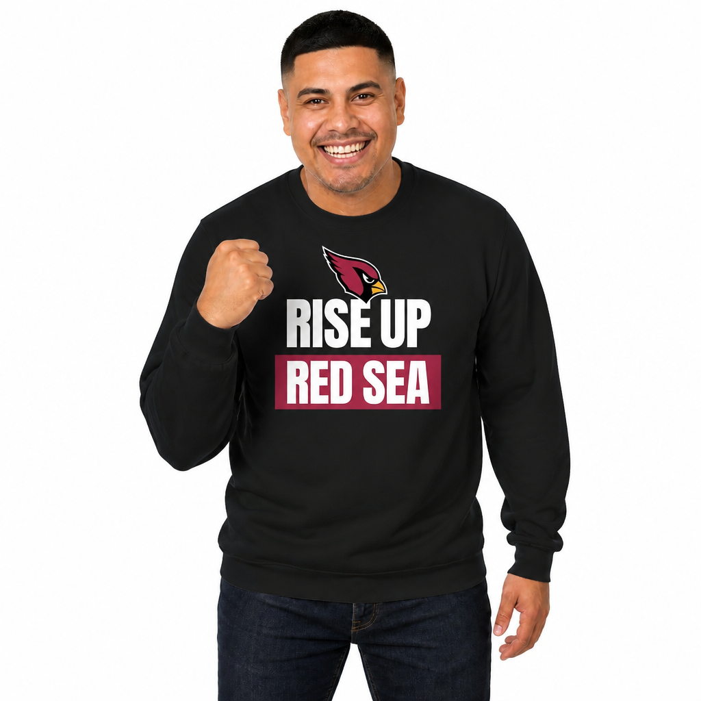 Arizona Cardinals NFL Adult Slogan Crewneck Sweatshirt - Black