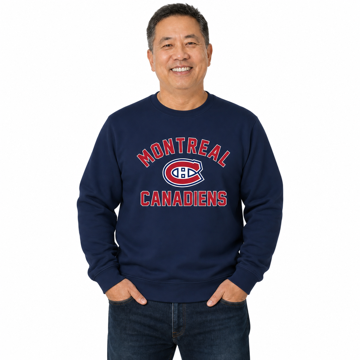 NFL Gameday Crewneck Sweatshirt, Cotton Fleece Pullover Men Women