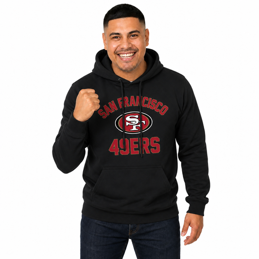 San Francisco 49ers Gameday Hoodie Pullover Sweatshirt - Black