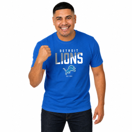 Detroit Lions NFL Color Block Tee - Royal
