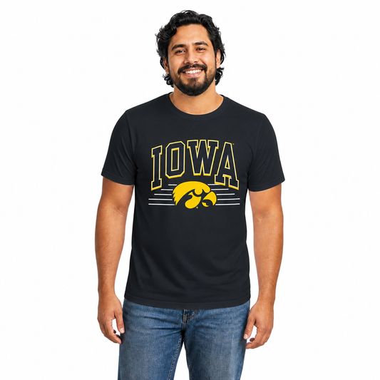 Iowa Hawkeyes  NCAA Overtime Classics Unisex T-Shirt - Black