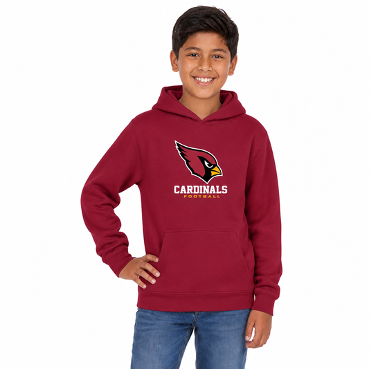 Arizona Cardinals NFL Youth Large Logo Fleece Hoodie Boys Girls - Cardinal