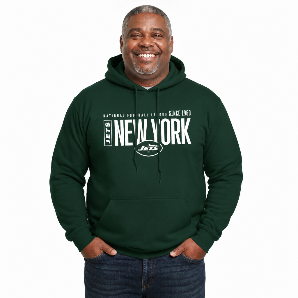 New York Jets NFL Modern Endzone Fleece Hoodie Forest Green Sweatshirt - Forest Green