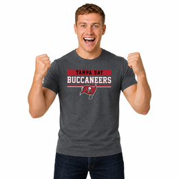 Tampa Bay Buccaneers Charcoal T-Shirt for Men and Women - Charcoal
