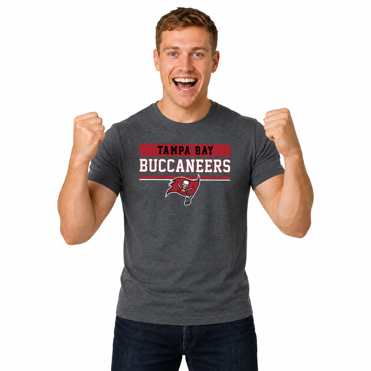 Tampa Bay Buccaneers Charcoal T-Shirt for Men and Women - Charcoal