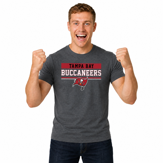 Tampa Bay Buccaneers Charcoal T-Shirt for Men and Women - Charcoal