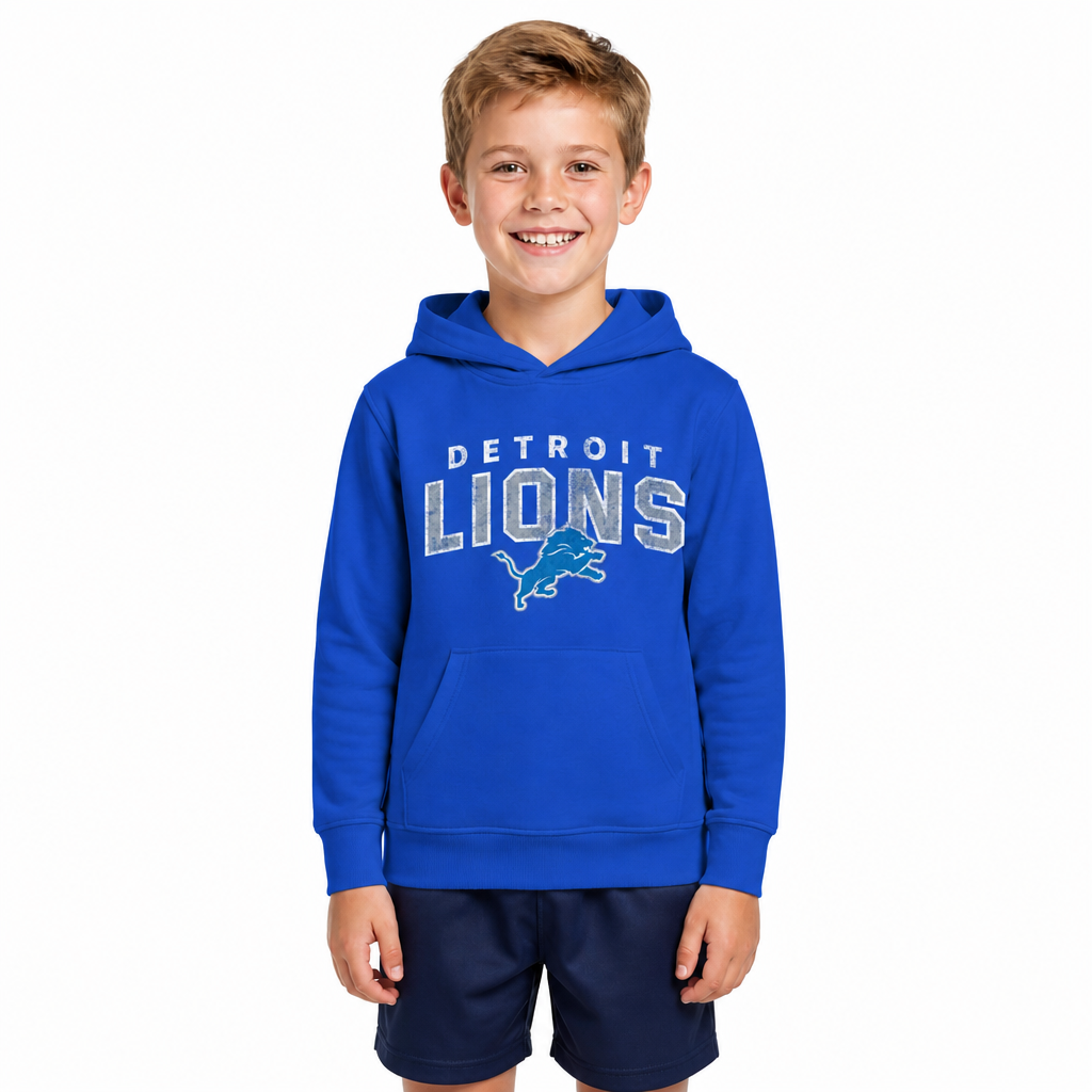 Detroit Lions NFL Youth Starting Fresh Hoodie for Boys and Girls - Royal
