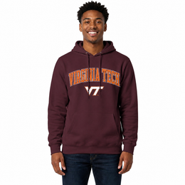 Virginia Tech Hokies Arch & Logo Gameday Hoodie - Maroon