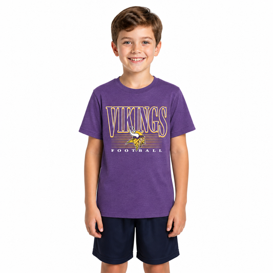 Minnesota Vikings  NFL Youth Overtime Blueprint T-Shirt - Purple