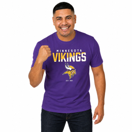 Minnesota Vikings NFL Color Block Tee - Purple