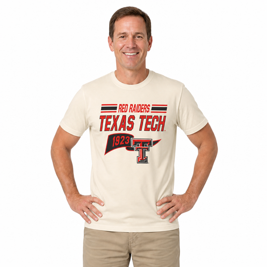 Texas Tech Red Raiders Varsity Club Pennant Shirt - Off White