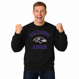 Baltimore Ravens NFL Crewneck Sweatshirt - Black