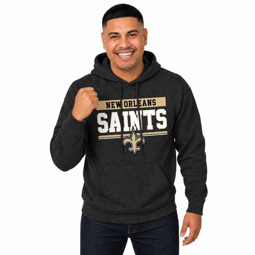 New Orleans Saints Charcoal Gameday Hoodie - Charcoal